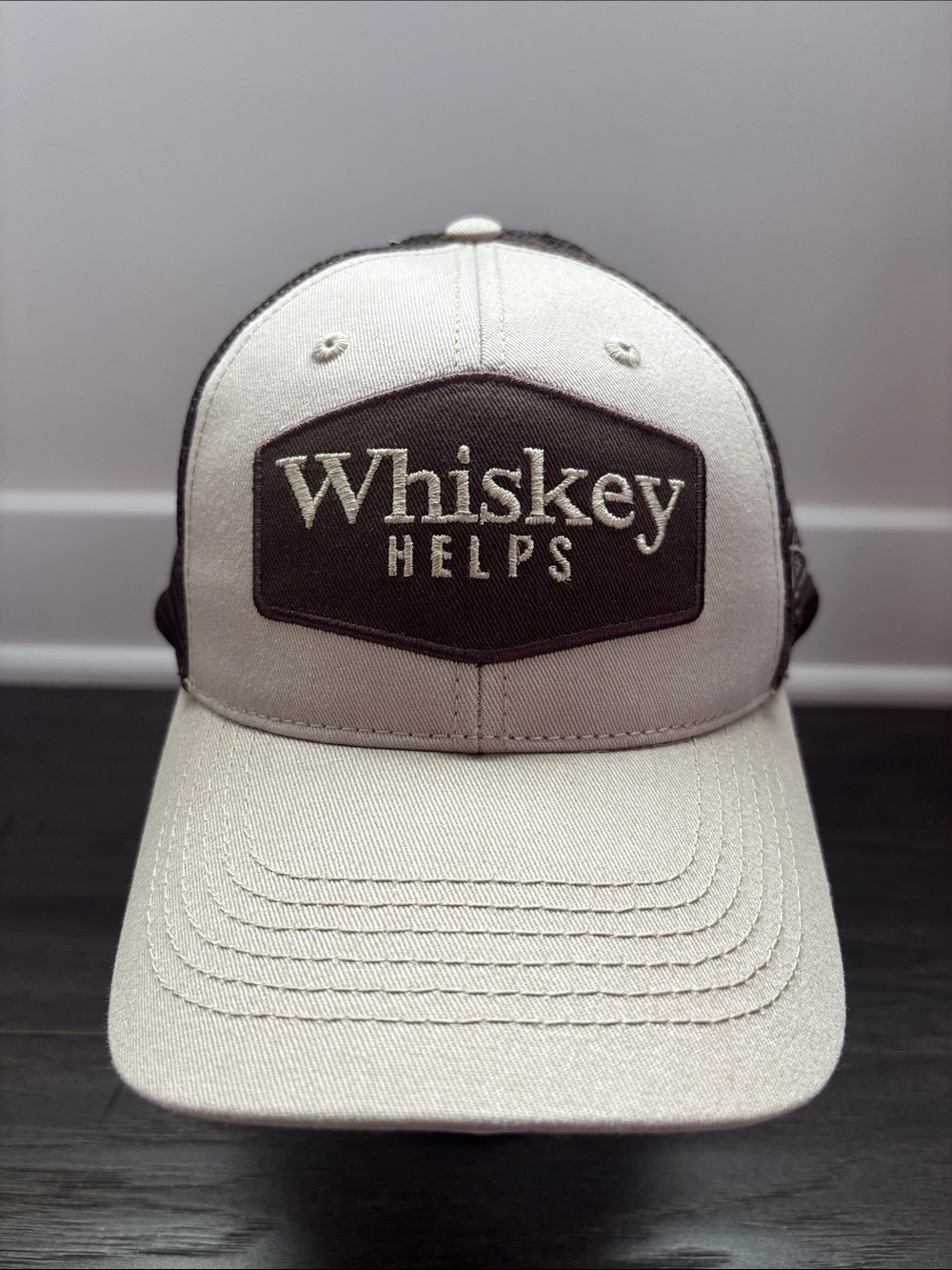 Grunt Style Fitted Cap Whiskey Helps Embroidered logo canvas,mesh,snapback